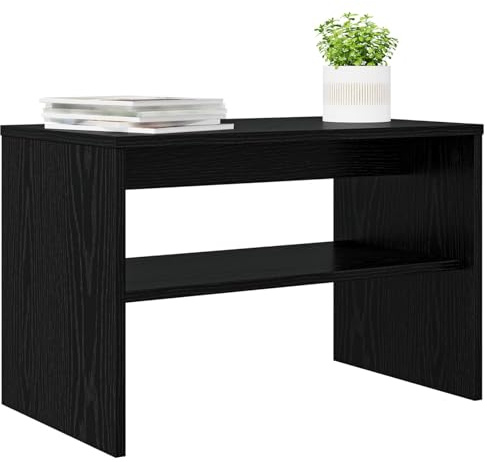 vidaXL TV-Schränk 60 x 35 x 40 cm Schwarz Eichen-Optik Holzwerkstoff