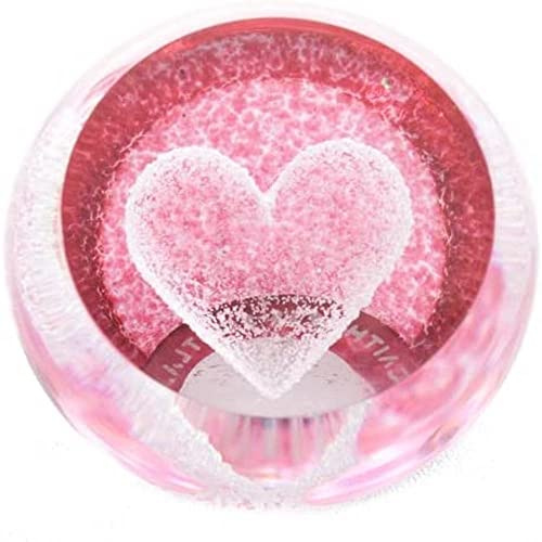 Caithness Glass Ruby Heart Special Moments Briefbeschwerer aus Kristall, Rubinrot