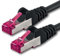 0,5 m - noir - 1 pièce - câble réseau CAT6a (10Gb/s) S-FTP CAT 6a Lanka câble - certifié GHMT PIMF 500 MHz Cat5 Cat5e Cat6 Cat6a Cat7 pour switch, routeur, modem, Internet