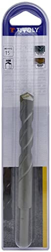 TIVOLY 10900221500 - Broca HORMIGÓN EXTRA de 15 mm largo 150 mm profundidad de corte 90 mm con mango cilíndrico