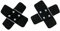 Monoquick Applikationen - Kids and Hits - aufbügelbar Pflaster schwarz 2 St, 04006