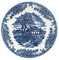Churchill Brook Blue Set Piatti Frutta, Earthware, Bianco/Blu, 6 unità