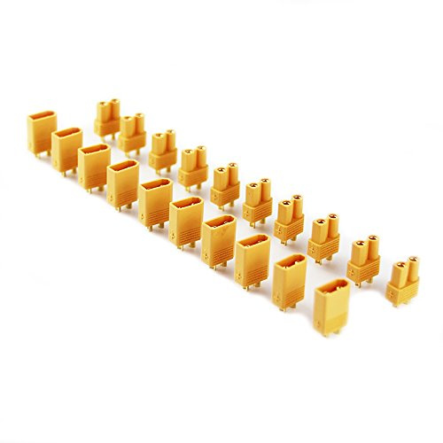 OliYin 10 pair Male Female 2MM XT30 XT-30 Bullet Connector Power Plug for RC Lipo Battery FPV airplane quadcopter