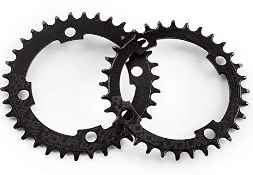 Dartmoor Trail Intro Narrow-Wide, Acero, 28T, BCD 76 - Corona de Bicicleta de montaña Mono para Adulto, Color Negro, 28 Dientes