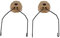 Keenso Helmet Headset Bracket, 1 Pair Nylon Headset Holder Fast Helmet Headset Rail Adapter Set for Fast/ACH/MICH Helmet/Peltor Comtac Interphone/Sordin Headset(Tan) Riding
