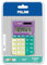 Blíster calculadora 8 dígitos pocket Sunset turquesa - amarillo