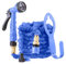 Hercul-Easy Expandable Garden Hose Set | Expands to 25ft Blue | Aluminium & Brass | Includes 7 Way Spray Gun, Hose Holder & Tap Connectors | Free Storage Bag