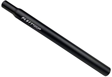 Platt Bike Seatpost 25.4/27.2/28.2/30.8/31.6 350mm Aluminum Alloy Bicycle Seat Post for MTB Road Bike BMX (Black,27.2)