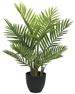 Palme Topf Kunstpflanze Kunstblume Zuhause Hochzeit Büro Dekoration grün H 90cm