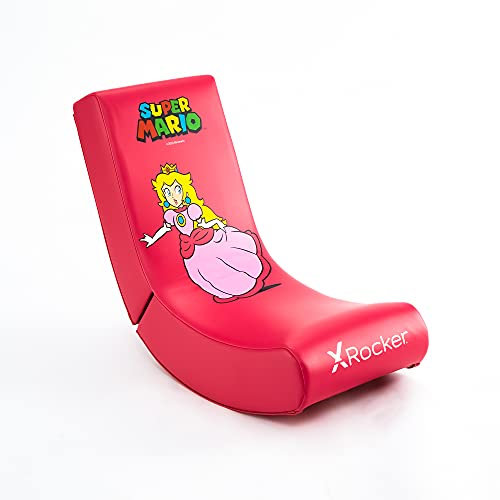 X Rocker Offiziell lizenzierter Nintendo Super Mario Bros Video Rocker – Joy Collection (Pink, Prinzessin Peach)