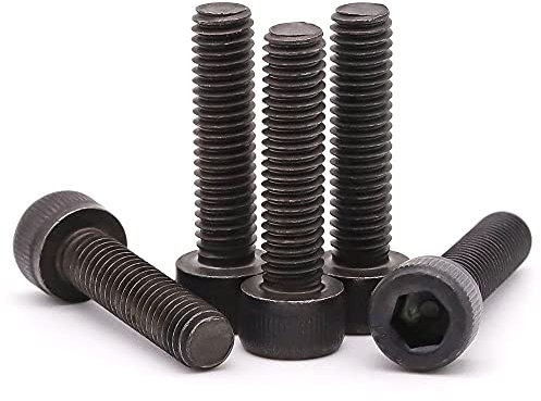 M5-0.8 x 40mm (50 Pack) Alloy Steel Socket Head Cap Screws Grade 12.9 Black Oxide Finish Full Thread