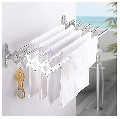 LLLD Extendable Wand Wäschetrockner Ausziehbarer Wandtrockner Wäschetrockner Indoor & Outdoor Balkon Terasse Tragkraft 22 Kg (Size : 50cm/19.7inch)