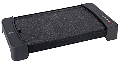 Jata JEGR2851 Plancha de Cocina Electrónica con 4 temperaturas, Antiadherente, 2600 W, Resistencia en forma M, Medidas 46 x 28 cm, Fabricada en España, Fácil limpieza, Bandeja recogesalsas