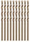amoolo 3/32 inch Cobalt Drill Bits(10Pcs), M35 HSS Metal Jobber Length Twist Drill Bit Set for Hard Metal, Stainless Steel