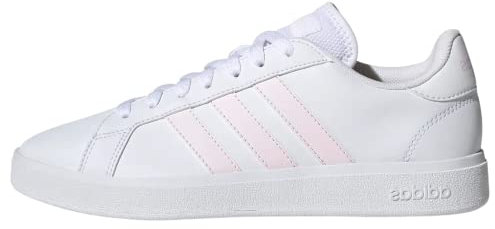 adidas Grand TD Lifestyle Court Casual Shoes, Sneakers Donna, Cloud White/Almost Pink/Cloud White, 36 2/3 EU