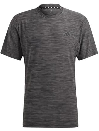 adidas Herren Train Essentials Stretch Training Tee, Black/Grey Five/Black, S