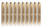10 Stück Bronze Siegelwachs DichtungsWachs Versiegelung Sticks mit Docht für Retro Vintage Wachs Siegel Stempel