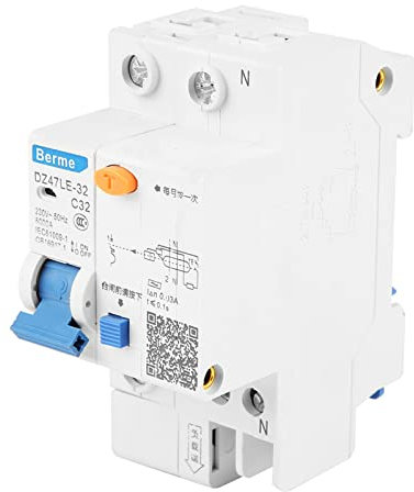 DZ47LE 32 1p N C32 RCCB Disjoncteur de Courant Résiduel 30mA 230V 32A Disjoncteur. 30mili Différentiel AVANTAGE Ce Disjoncteur Est utilisé