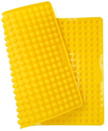 Collory® Backmatte Hundekekse für MINI HALBKUGEL (1cm Ø) Leckerlis, Silikon Backform, Backunterlage für Backblech, Diätmatte, Hitzebeständig, Lebensmittelecht & Bpa-frei