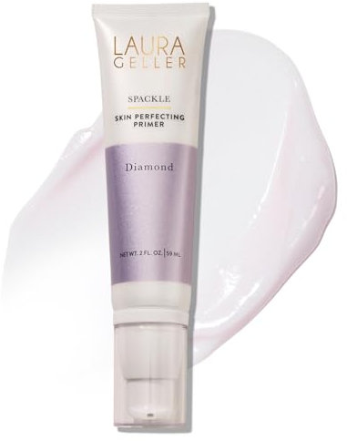 LAURA GELLER NEW YORK Spackle (Diamond) Lightweight Makeup Primer - Skin Perfecting Face Primer with Hyaluronic Acid for Long-Lasting Hydration - Super-Size 59ml