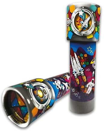 Kaleidomagic - Weltraum von Deluxebase. Umweltfreundliches nachhaltiges Karton-Weltraum-Kaleidoskop-Spielzeug. Retro-Spielzeug für Spaß Party Geschenke, pädagogisches Spielzeug für Mädchen & Jungen.