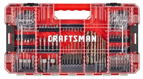CRAFTSMAN 140 Pc Impact Driver Bit Set, Steel, Black Oxide Coated Impact Drill Bit Set, Precision Machined Tips (CMAF140SET)