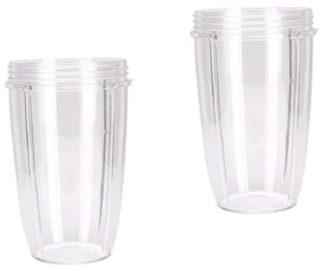 LIFKOME 2 Piezas Batidora con Tapa Recipientes con Tapas Vasos De Tritan con Tapa Taza De La Licuadora Batidora Portatil Taza De Repuesto Bl Licuadora De Mano Terrarios Vidrio Mezclador