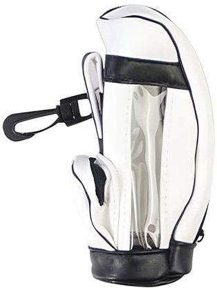 Golfball Aufbewahrungstasche PU Leder Mini Golfball Tasche Tragbare Golfball Hüfttasche Leichte Mini Tasche Ballhalter Mini Golftasche Golf Zubehör