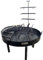 Barbacoa Parrilla Fogonero Argentino Redondo 1m Diametro Aire Libre Artesanal. Color Negro. Medidas 100x60 cm Incluye Accesorios