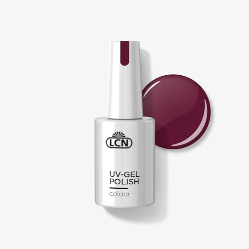 LCN UV-Nagellack Dark Cherry – Deckender und langanhaltender Shellac – Schonende Soak-off Ablösung – Vegan, tierversuchsfrei und HEMA-frei – 10 ml