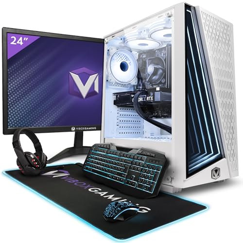 Vibox II-28 Gamer PC – 24 Zoll Display Pack – Six Core Intel i5 11400F Prozessor 4,4 GHz – Nvidia GTX 1650 4 GB – 16 GB RAM – 1 TB NVMe M.2 SSD – Windows 11 – WiFi