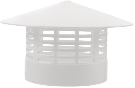 SUPVOX Chimney Cap Rainproof Roof Vent Cover Plastic Outdoor Flue Pipe Protector for Villa Roofs 7.1X7.1X4.3 Inch Weather Resistant