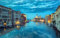 Acryl-Bild 110 x 70 cm: Blauer Morgen in Venedig (114845463)