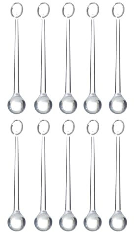 UCLEVER 10 colgantes atrapasueños de cristal, 100 mm, gota de cristal, candelabro, atrapasueños, prismas para ventana, casa, jardín, carillón de viento (gotas de lluvia)