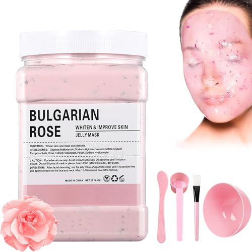 Jelly mask Masque Peel Off Anti Age Hydrogel, Poudre de Masque à la Gelée pour les Soins du Visage, Masque Facial en Poudre, Pour Esthéticienne Spa, Soins de Peau, Masque Hydratant pour Visage