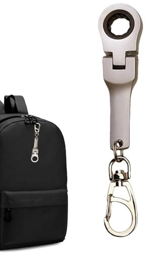 Vgvgaj Porte-clés Clé à Cliquet,Porte-clés Clé,Porte-clés mécanique avec clé à douille de 10 mm | Clé à cliquet haute dureté, porte-clés, décoration de la maison