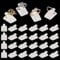 PH PandaHall 36pcs Support de Bague en Plastique Petit Support de Présentoir de Bague Simple Présentoirs de Bagues Présentoir de Bijoux pour Salon de Bague à Domicile Blanc