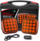 AOHEWEI Kit de Luces de Advertencia LED Inalámbricas, 12V/24V 5 Modos Recargables Magnéticas, Luz Estroboscópica Ámbar de Emergencia para Camiones Tractores Autobuses