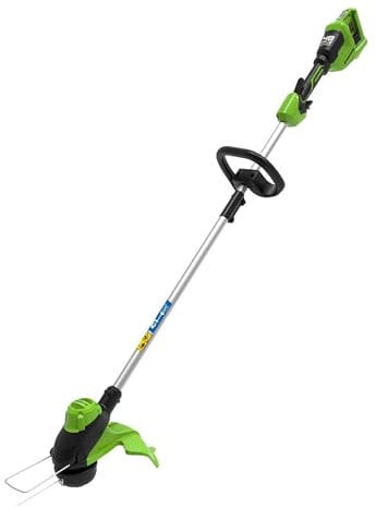 Greenworks Decespugliatore a batteria 24 V, diametro di taglio 33 cm, diametro filo 2 mm, Max 5600 TR/Min, velocità di taglio massima 5600 giri/min (batteria e caricabatterie non inclusi)