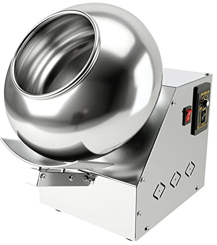 WOTZOV Macchina per Rivestimento Automatico, Piccola Macchina per Rivestimento di Cioccolato Commerciale, Macchina per Rivestimento di Zucchero, Macchina per Rivestimento di Arachidi da 2