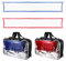 Zephylix Rete da pallavolo da piscina, portatile, lunghezza regolabile 450 cm x 90 cm, per rete da pickleball e rete da tennis, rosso