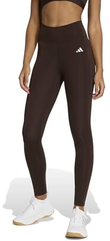 adidas Women's Optime Essentials Stash Pocket Full Length Leggings, Aurora Coffee, XXL Short