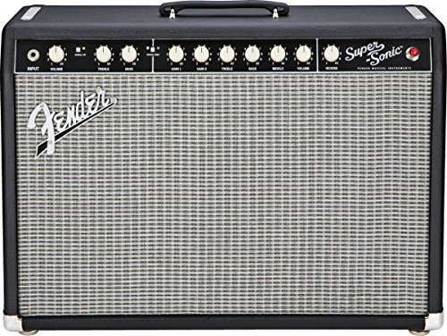 Fender Super-Sonic 22 Combo 2.0 Rendimiento/Fase Alámbrico Negro - Amplificador de Audio (2.0 Canales, 22 W, 6.35mm, 610 mm, 216 mm, 439 mm)