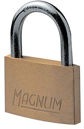 Master Lock Cadenas Magnum en Laiton Massif et à Clé, Doré