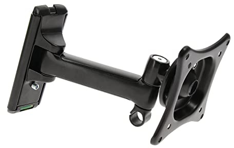 Just4camper Support mural TV VESA Motion 2 articulations pour écran plat jusqu'à 11 kg, compatible avec camping-car, caravane, bateau, fourgon aménagé