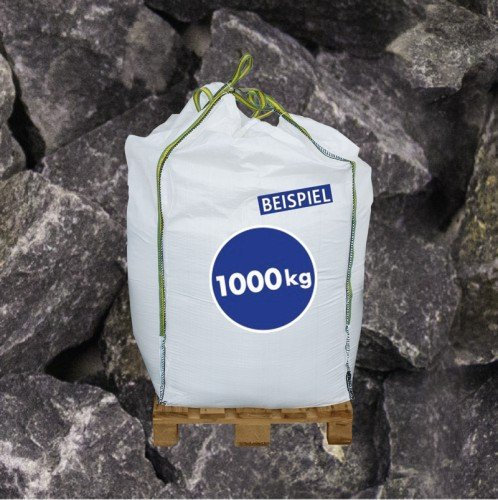 1000 kg BigBag Gabionen Steine Basaltbruch anthrazit 40-70mm - Steinbrocken - Bruchstein für Gabionen