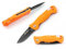 Ganzo G611-OR Couteau de poche pliant 420C Lame 75 mm Couteau de poche pour camping chasse pêche équipement de voyage meilleur cadeau pour homme (Orange)