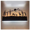 Augrous LED Wandleuchte Hirsch Gestalten Design Oben unten Wandlampe mit Acryl Eisen Innere Dekoration zum Schlafzimmer Wohnzimmer, 12W