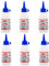 Starplast Pack de 6 Pegamentos Cola Blanca 125ml, para multiuso, Papel, Cartón, Madera ideal para manualidades, Artesanía, Hacer Maquetas, etc