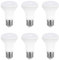 Akynite LED-Reflektor R63 E27 7W Kaltweiß 6000K, 665LM mit 120° Abstrahlwinkel, Ersatz Halogenstrahler E27 60W, AC 220V, R63 LED Reflektorlampen für Deckenstrahler, Nicht Dimmbar, 6er-Set
